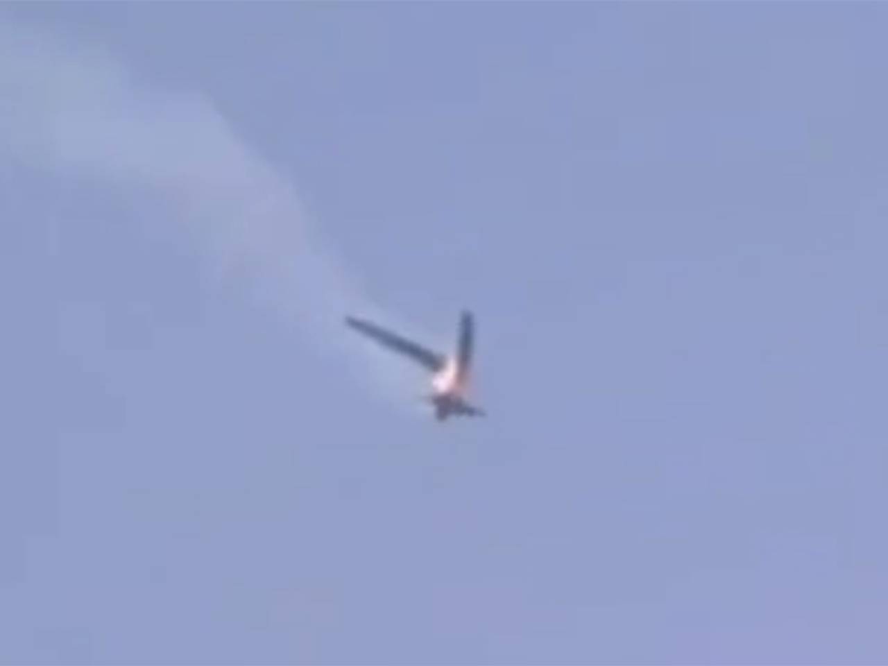Падение американского &laquo;Жнеца&raquo; показали на видео
